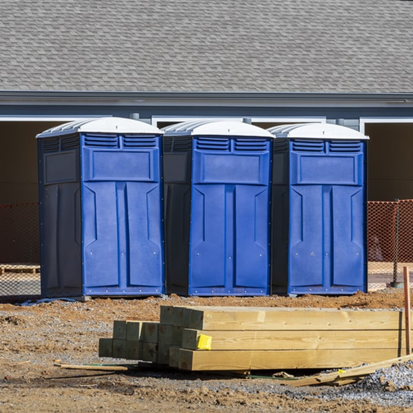 is there a specific order in which to place multiple porta potties in Webster New York